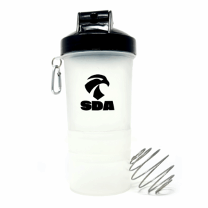 Vaso Mezclador SDA - Transparente Tapa Negra